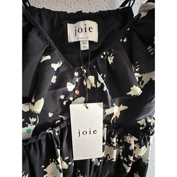 Joie Lilli Caviar Multi Floral Minidress Size XXS Cocktail Boho NWT - Picture 6 of 9